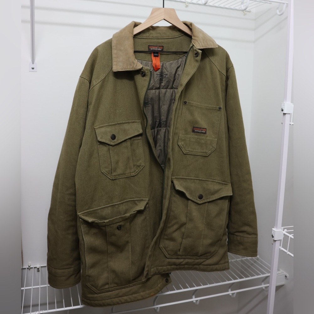 Patagonia Iron Forge Hemp Canvas Ranch Jacket Tan Khaki Men’s Size L